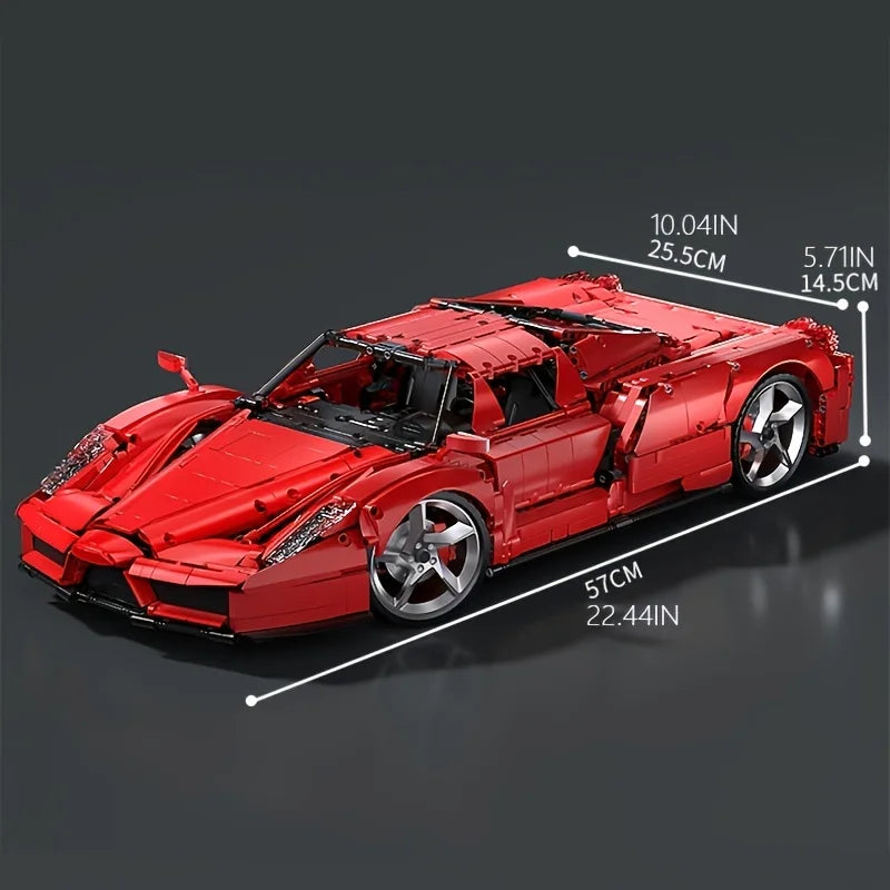 1:8 Building block assembly for adult racing cars, high-quality sports cars, car mechanical models, modified toys
