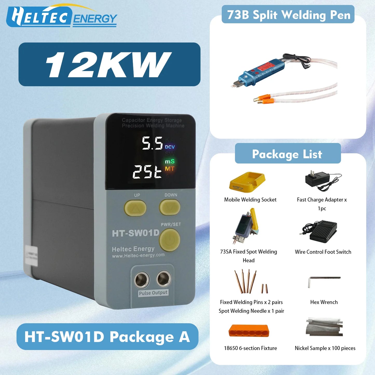 Heltec 21KW 12KW 36KW 42KW Portable Battery Automotive Spot Welder Capacitor Storage Point Welding Machine Efficient  Tools