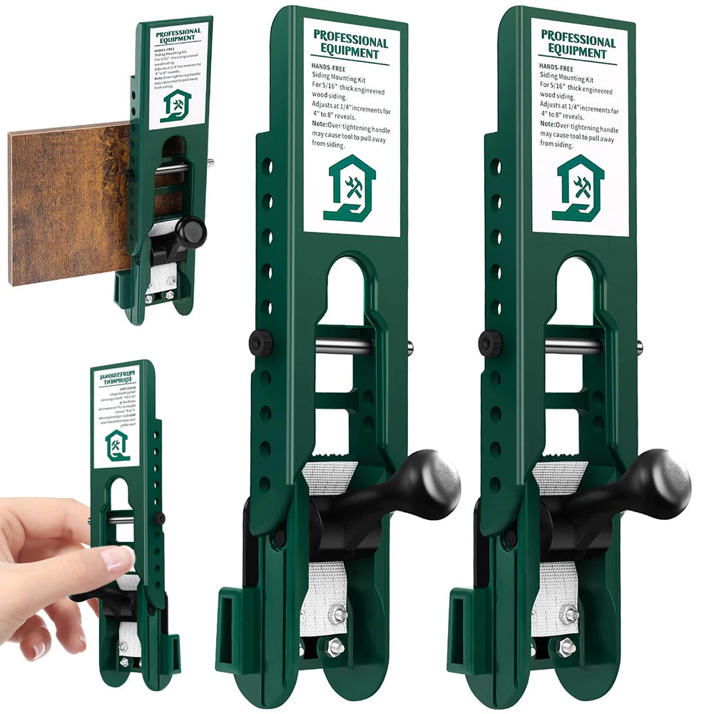 2Pcs Plastic Adjustable Siding Installation Tools for Wall Mounting High Efficiency Siding Mounting Kit Precise Lap Siding