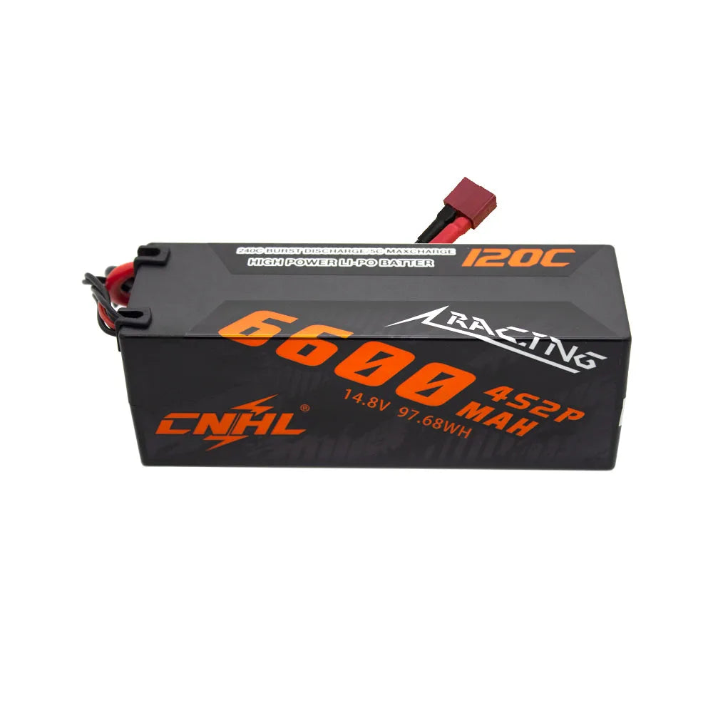 CNHL 3S 4S Lipo Battery 5600mAh 6600mAh 8000mAh 11.1V 14.8V 120C Hard Case With T EC5 Plug For RC Car Boat Truck Vehicle Truggy