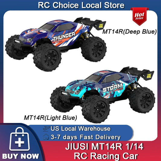 JIUSI MT14R 1/14 RC Racing Car 3S Battery 4WD 80km/h Brushless Motor 2.4G Remote Control 35C High Speed Off-road RC Truck
