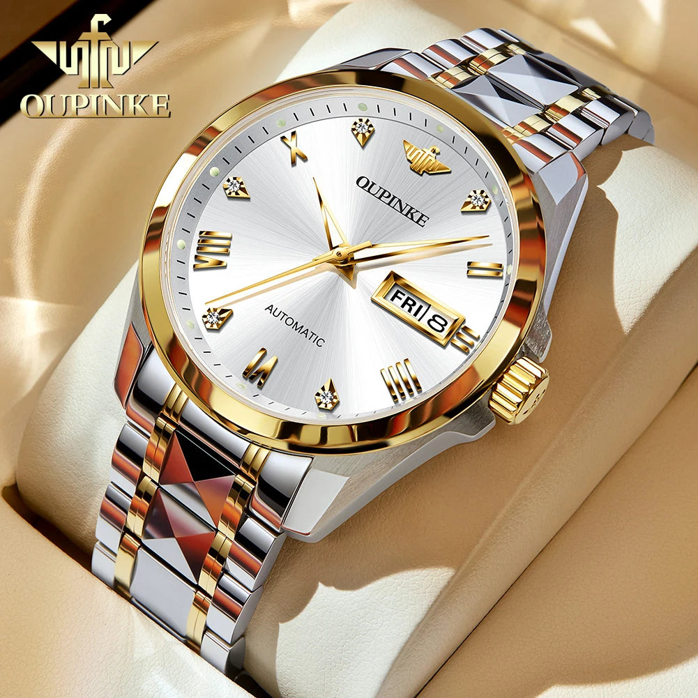 OUPINKE 3171 Fashion Ladies Watches Bracelet Set Box Automatic Mechanical Watch for Women Date Brand Original  Luxury Wristwatch