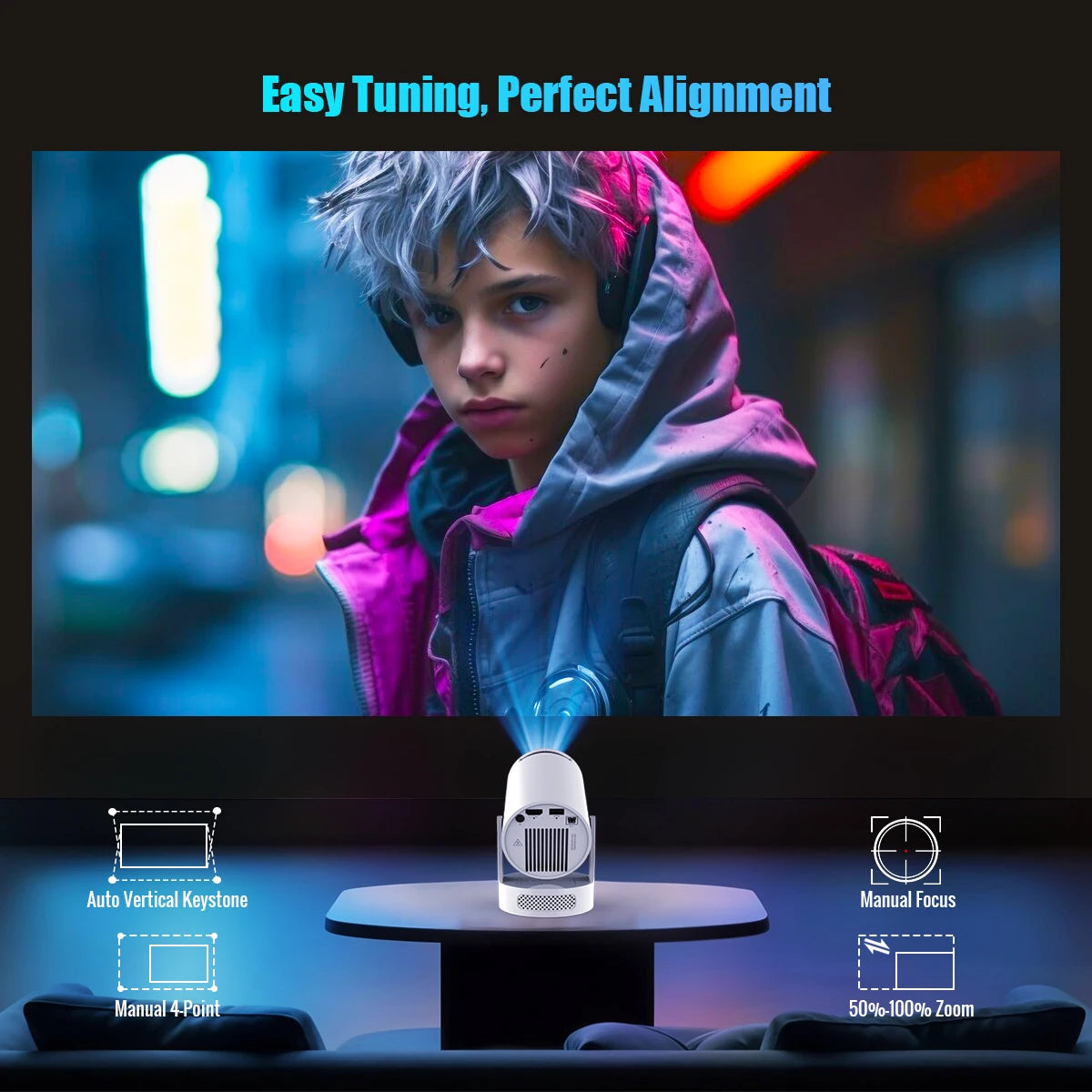 Magcubic HY300 Pro Projector Android 11 8000 Lumens