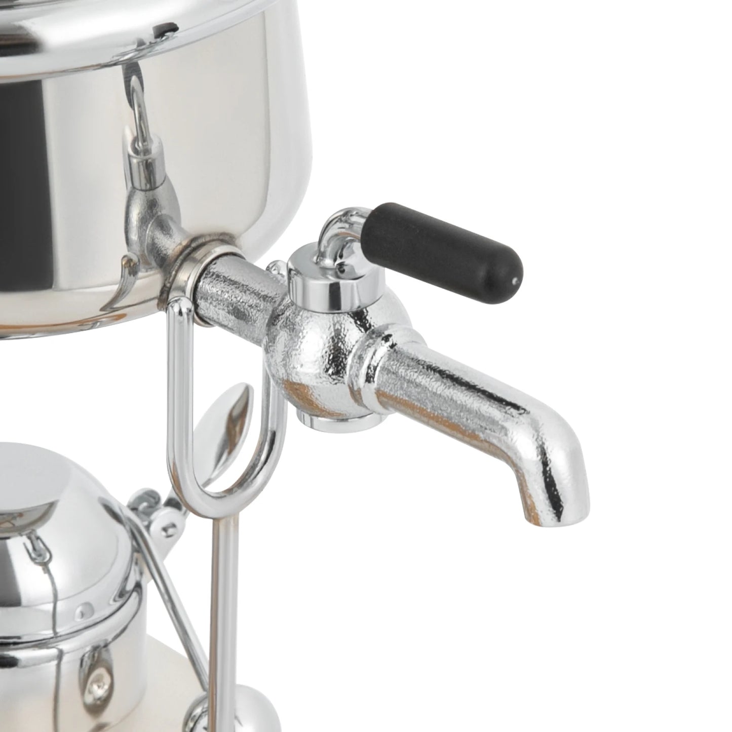 Retro Siphon Coffee Maker 37Qt Capacity Alcohol Lamp with Temperature Control Plastic Filter for Pure Taste Stainless Steel