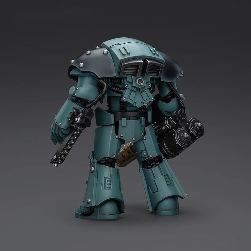 JOYTOY Warhammer The Horus Heresy Sons Of Horus Tartaros Terminator Squad Terminator With Heavy Flamer And Chainfist 1:18