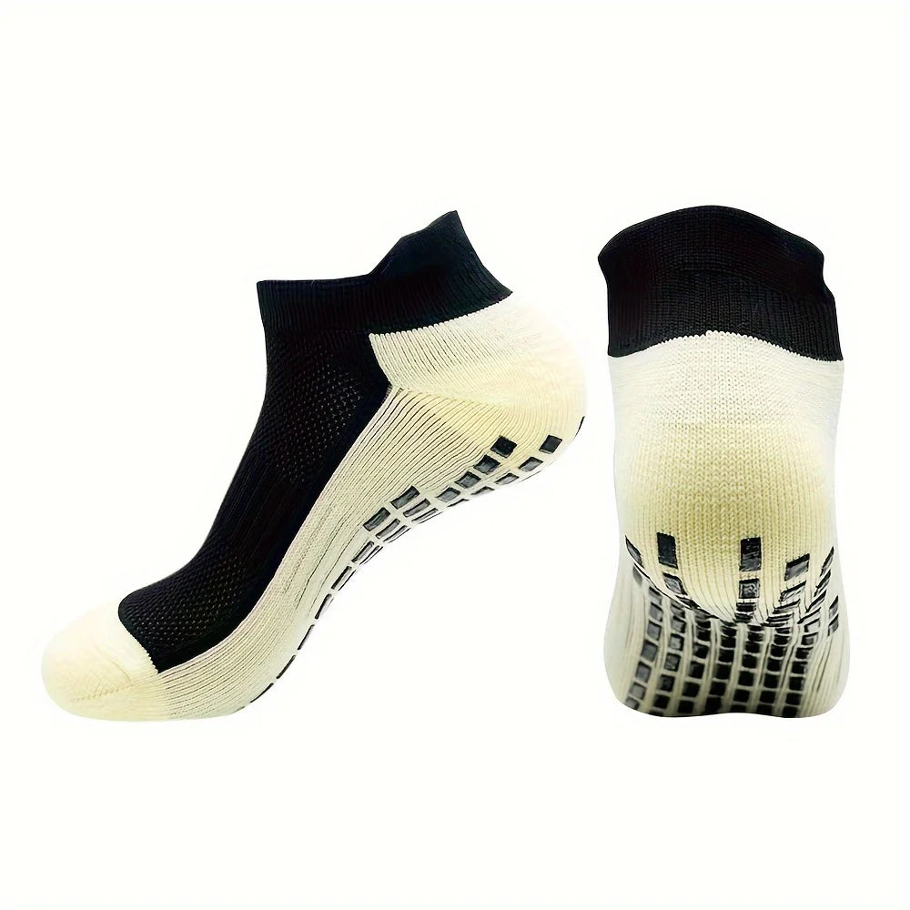 5 pairs of cotton socks for men, anti odor, sweat absorbing, breathable adhesive socks, sports low cut men's socks