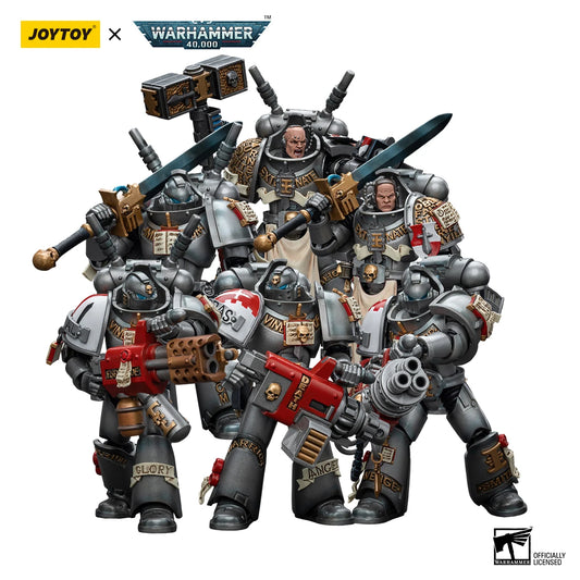 JoyToy Warhammer 40K 1/18 Action Figures Grey Knights Interceptor Squad Strike Squad Model Toys 12cm