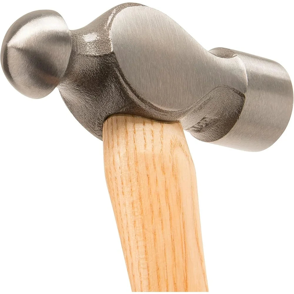 16 oz Ball Peen Hammer Forged Steel Head Durable Fiberglass Handle Metalworking Tool Mechanics Contractors DIYers