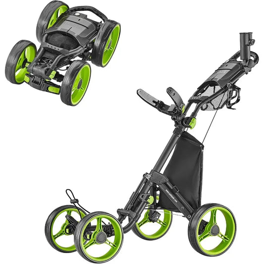 CaddyTek Explorer V8 - SuperLite 4 Wheel Golf Push Cart, Explorer Version 8