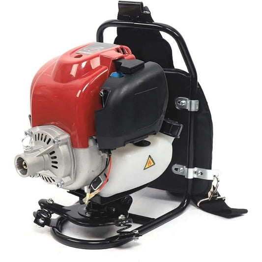 35.4CC Gas Powered Weed Wacker 4-Stroke 1KW 4500-8500RPM Gasoline Weed Eater String Trimmer Backpack Lawn Edge Cutter