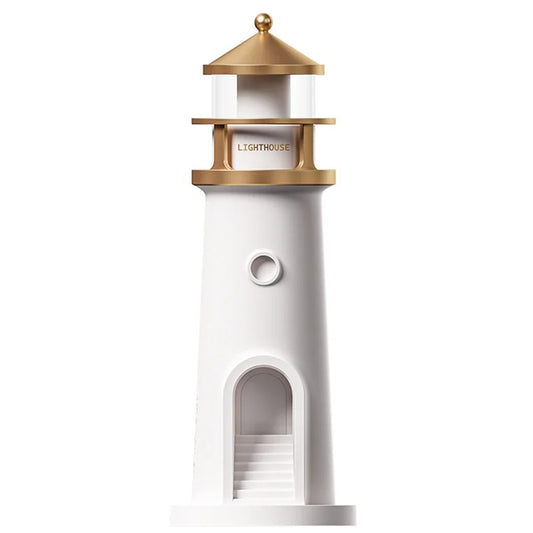 Romantic Lighthouse Projection Light Small Night Light Creative Desktop Atmosphere Light for Bedroom Living Room