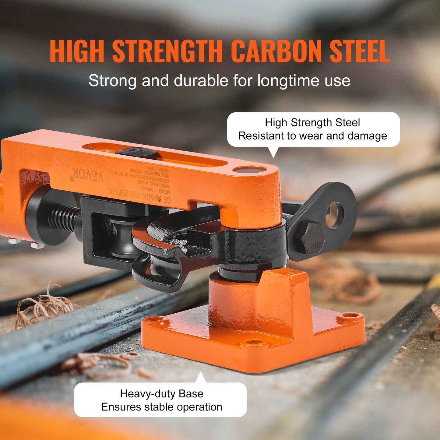 SucceBuy Manual Pipe Bender 7 Bending Dies Multifunction Steel Copper Tube Bending Machine Lever Heavy Duty Tube Bender Tools