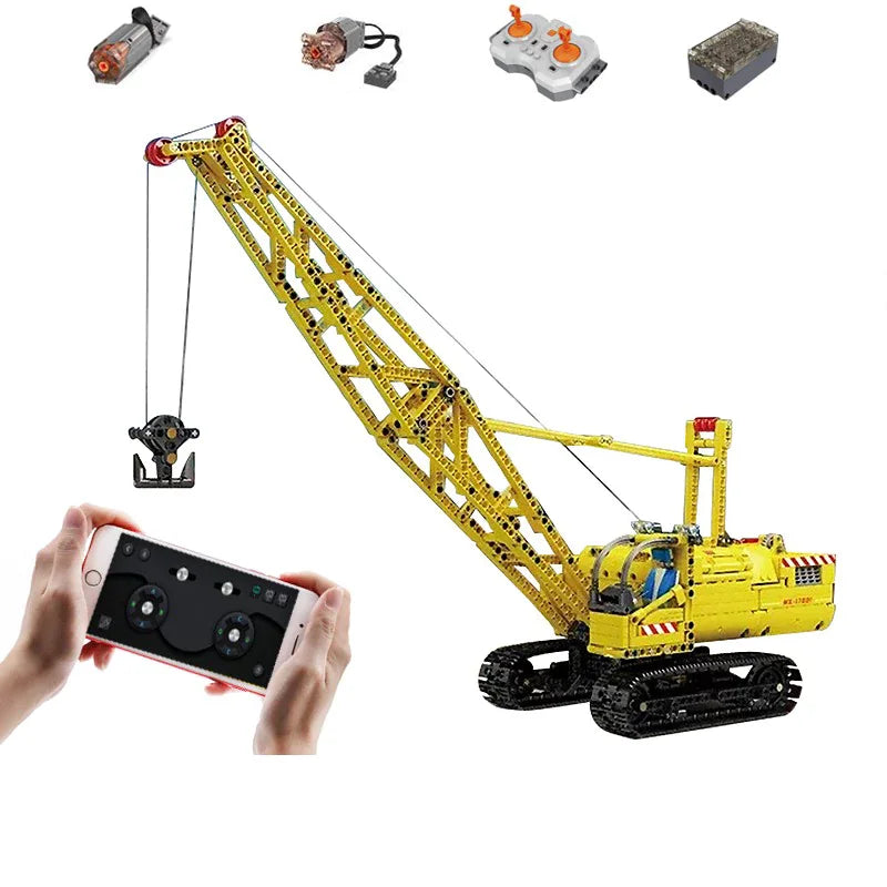 1205PCS Technics MOC RC Crawler Crane Building Blocks City Engineering Vehicle Model Boys Toys Car Education Assembly Brick Gift