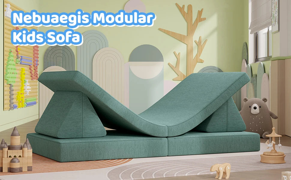 Foldable Sofa Children's Living Room Bedroom Folding Sofa Adjustable Backrest Single Backrest Office Chair Reclining Or Sitting