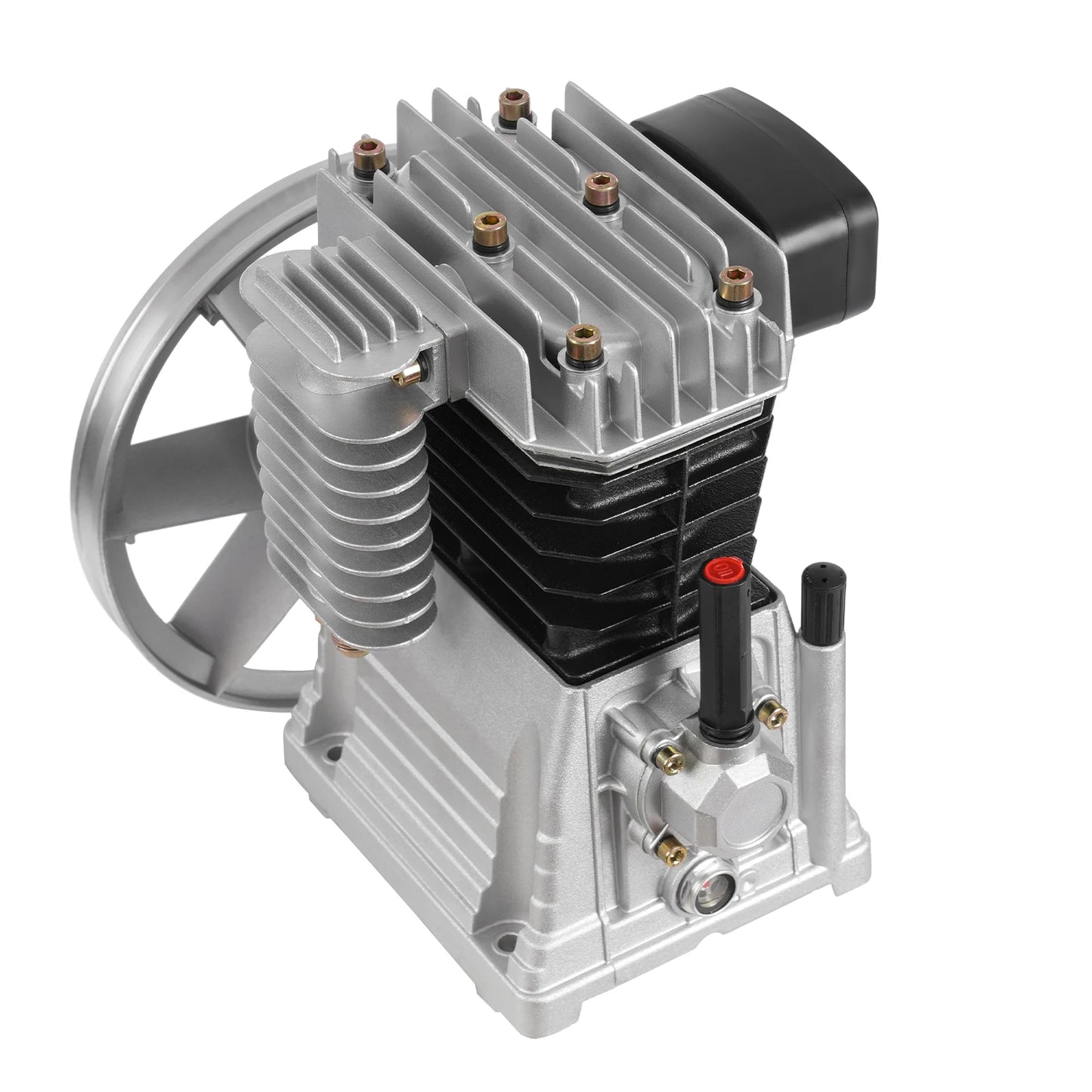 Air Compressor Replacement Parts – 66Gal/min Exhaust, 3HP Compatible, Aluminum and Iron Construction, Suction and Exhaust Valve