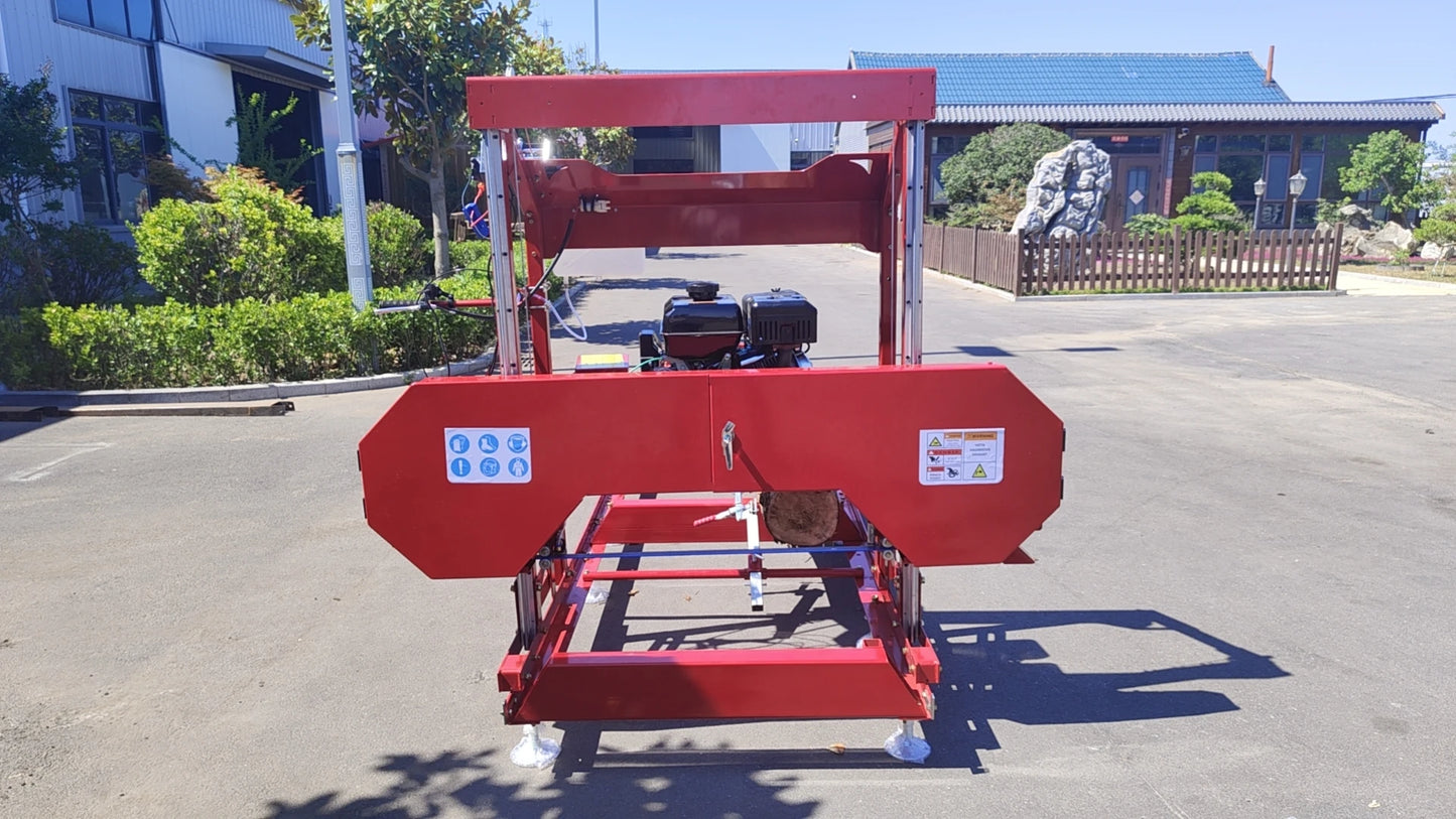 32″ Portable Sawmill 15HP 420cc RATO Gas Engines with E-Start Band Saw