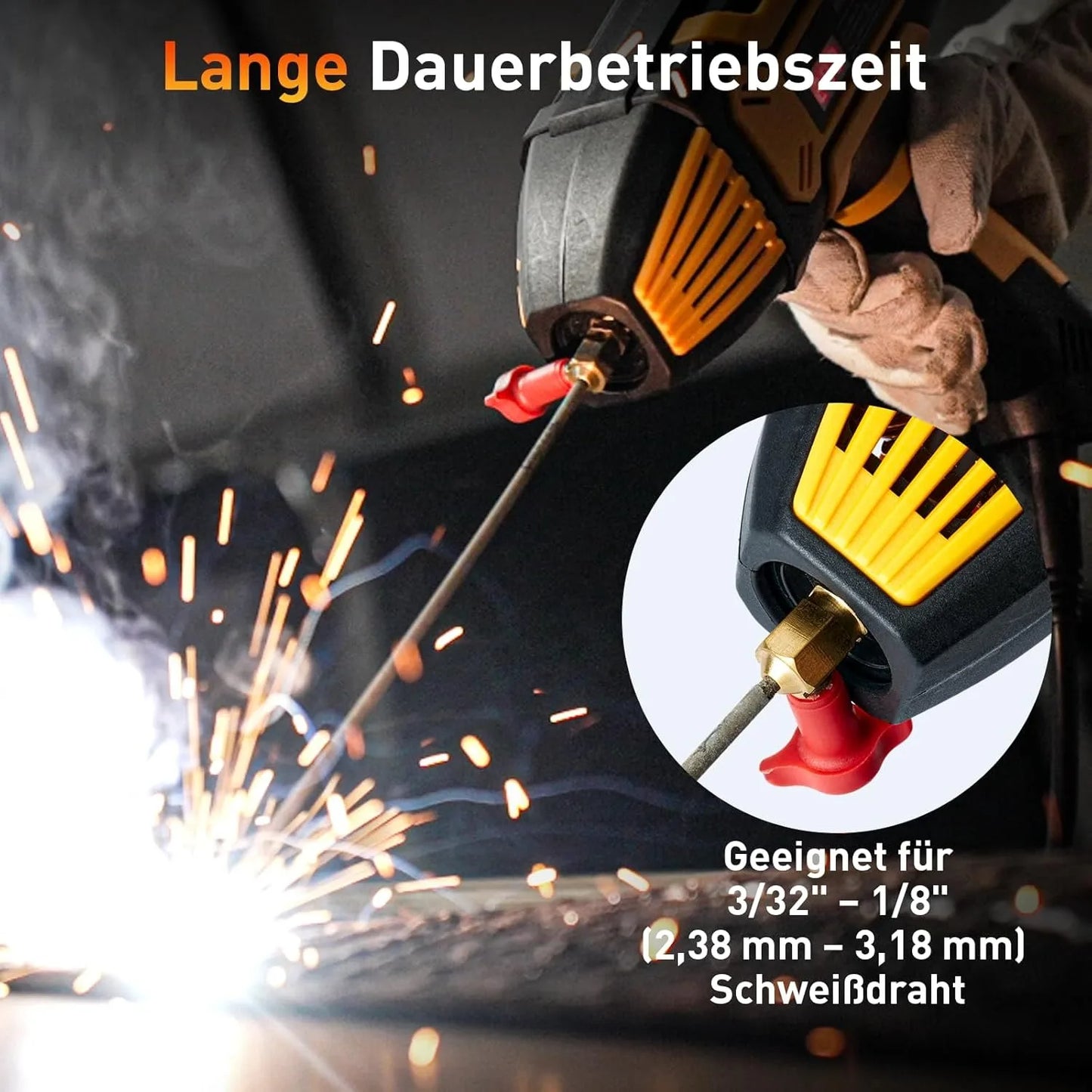 Handheld Welder ARC IGBT 120A with 6 Variable Current Settings FA206 Electrodes Welding Machine for Machine Wire 3/32"-1/8"