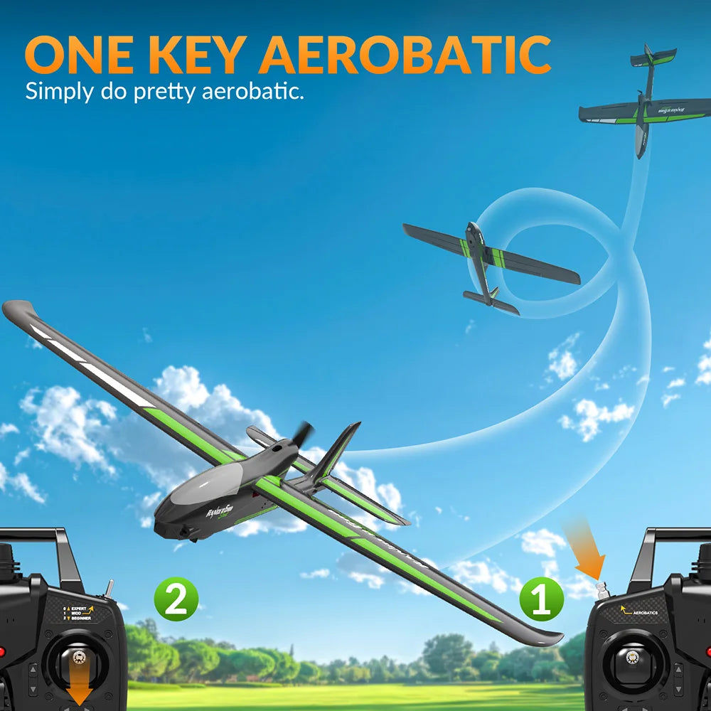 VolantexRC 76102SR Ranger 600 EPP 2.4GHz 4CH 6-Axis Gyro One Key Aerobatics XPilot Stabilization System RC Airplane Glider RTF