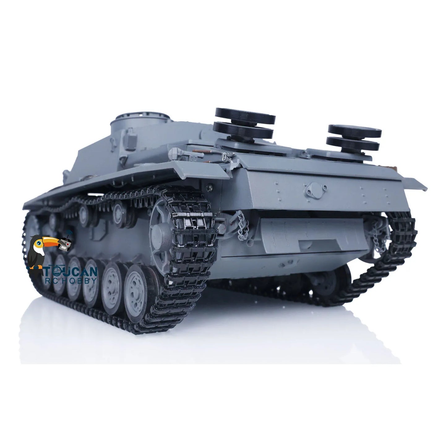 US Stock 1/16 Mato RTR Metal Stug III RC Tank Infrared Barrel Recoil Grey Color 1226 Ready to Go Radio Control Panzer Model Toy