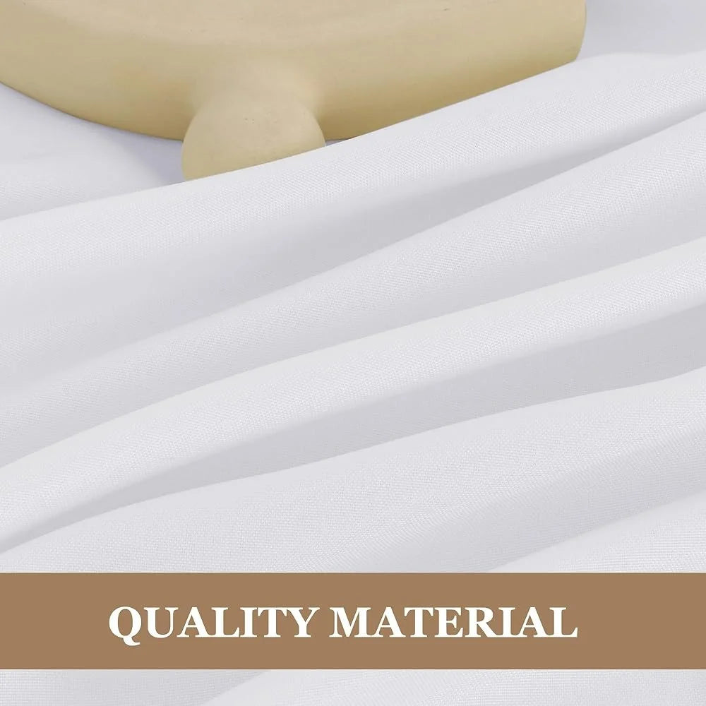 Reusable Tablecloths 6 Pack Stain Resistant Polyester Fabric Rectangular Tables Suitable Parties Events Family Gatherings