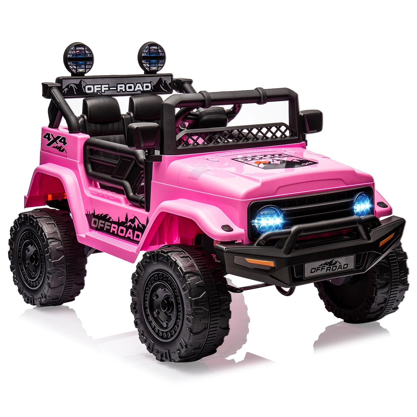 12V Kids Ride On Toy Mini Truck Electric Play Car with Parent Remote Control 4-Wheel Suspension Bluetooth Speaker Birthday Gifts