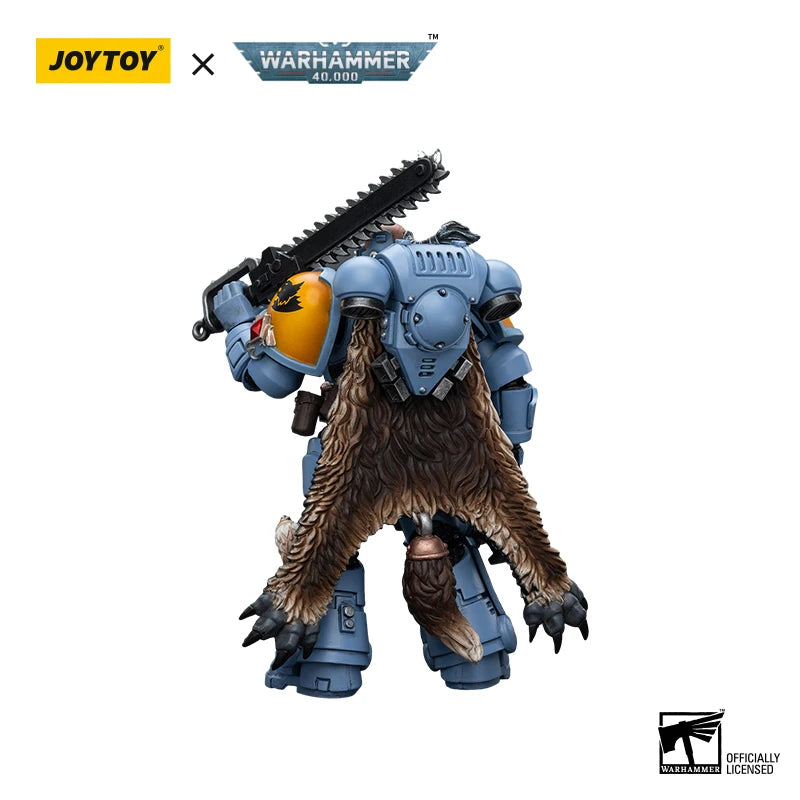 JOYTOY Warhammer 40,000 1/18 Action Figures Space Marines Space Wolves Claw Pack Brother Gunnar  Anime Military Model