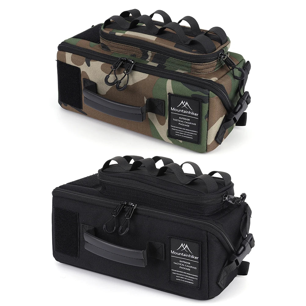 Outdoor Camping Handbag 600D Oxford Fishing Tool Storage Bag Large Capacity Camping Cookware Organizer for Outdoor Hiking