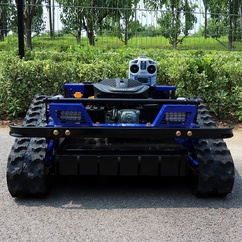 Remote Control Lawn Mower Rc Crawler 7.5HP Slope Mowing Machine Tracked Radio Controlled Grass Cutter Robotic Mowers