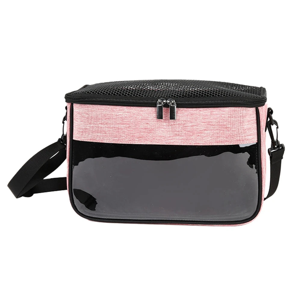 Small Animal Carrier Backpack for Small Pet Breathable Portable Outgoing Crossbody Travel Bag Windproof One Shoulder Bag