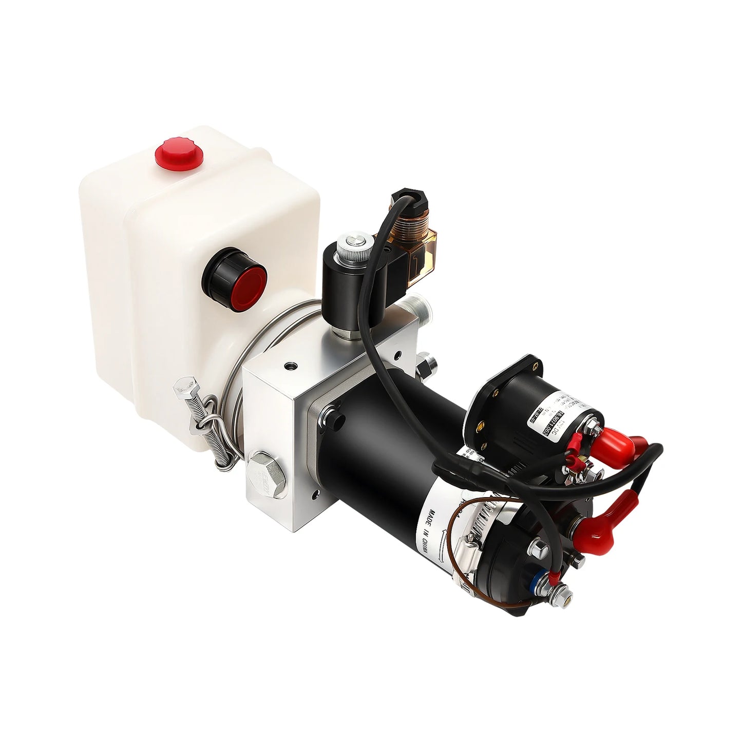 DC 12V Hydraulic Power Unit Hydraulic Pump Single Acting Pump 800W for Truck, Dump Trailer