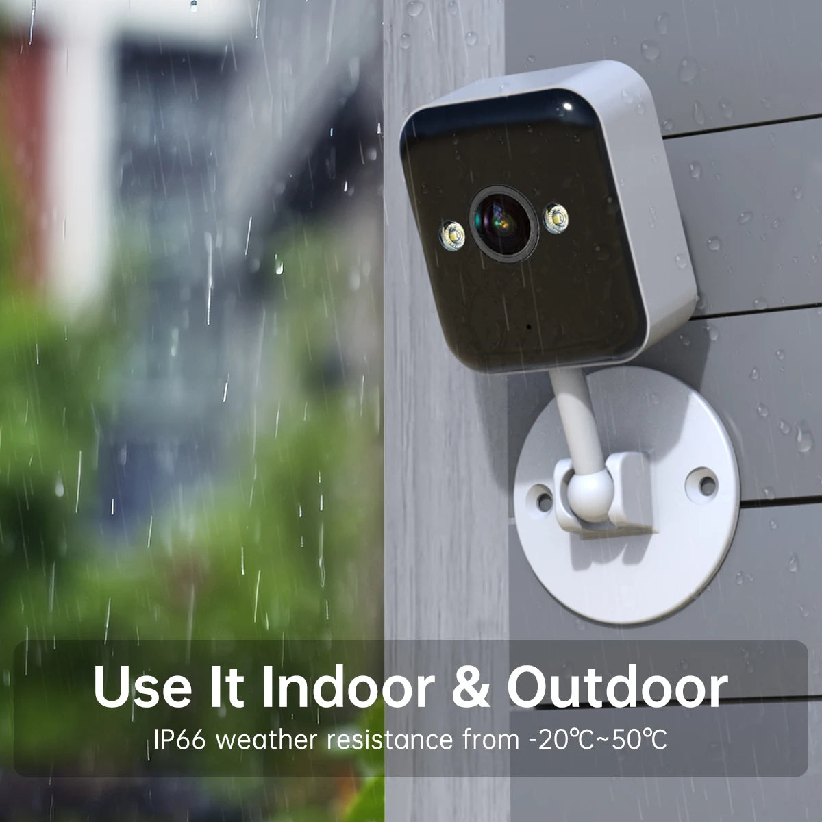 2MP Outdoor Mini WiFi IP Camera Smart Home Security Camera HD Color Night Vision Baby Monitor Two Way Audio Video Surveillance