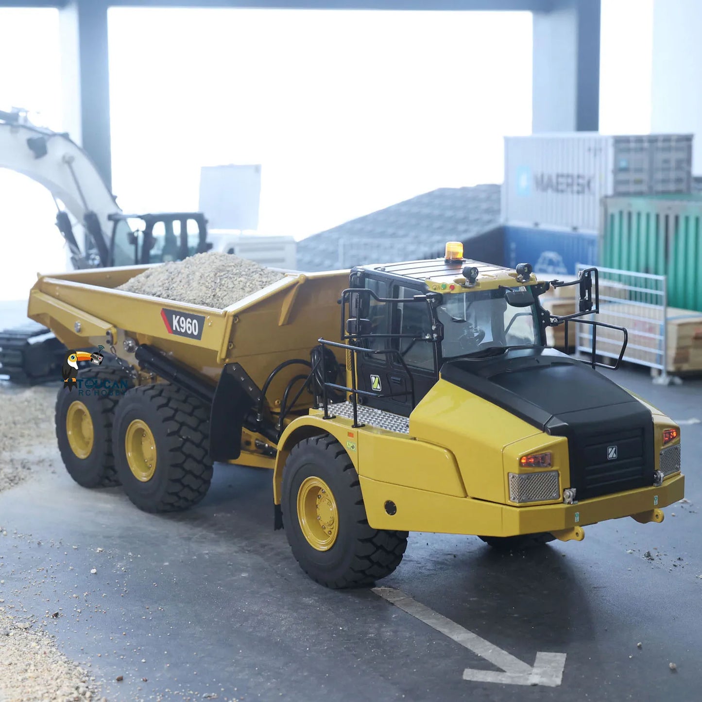 US Stock 1/18 Kabolite K961 100S RC Hydraulic Excavator HUINA Upgraded K336GC Digger Construction Vehicle Toy for Adults