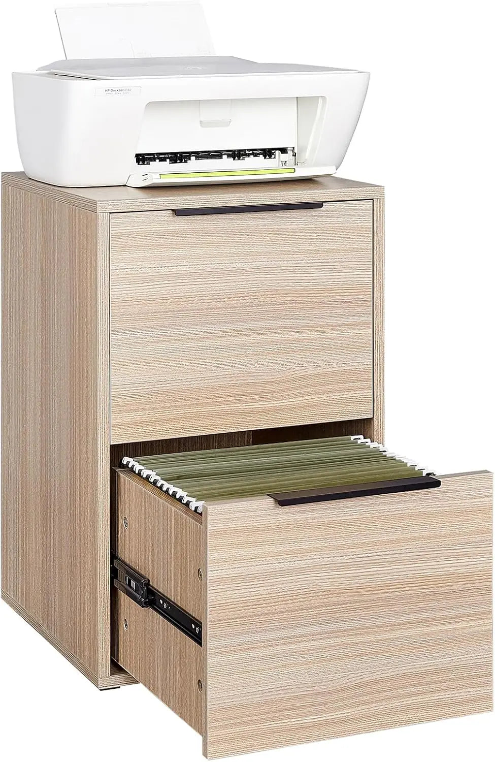 Wood File Cabinet,2 Drawer Filing Cabinets for Home Office,Vertical File Cabinets with Handle for Letter Size