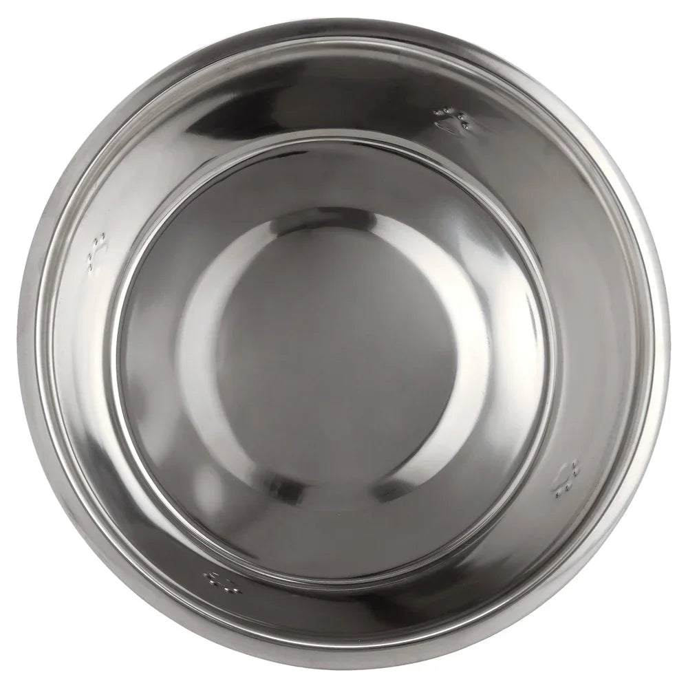 Stainless Steel Dog Bowl 2 Pack Large Non Slip Durable Dishwasher Safe Pet Feeding Dish High Gloss Finish Easy Clean