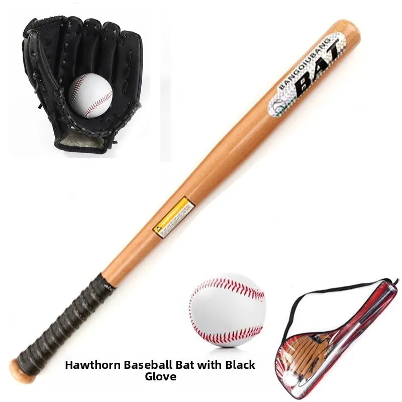 Beginner Children's Baseball Equipment Set Leather Glove Youth Bapa Aluminum Alloy Basswood Oak Training Baseball Bat