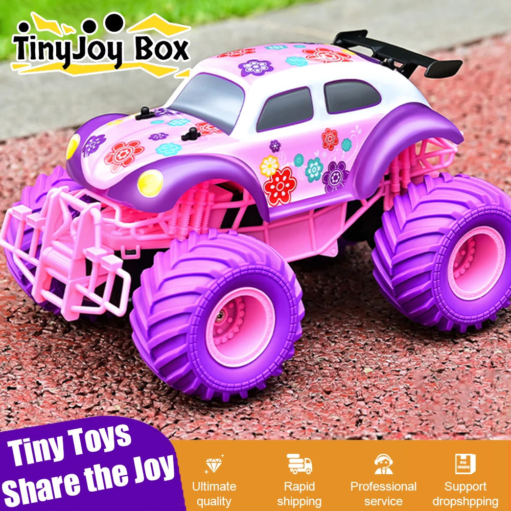 RC Car Off-road High Speed Climbing Vehicle 4WD 2.4G Remote Control Cars Cute Electric Model Girl Xmas Gifts Kids Toys for Boys