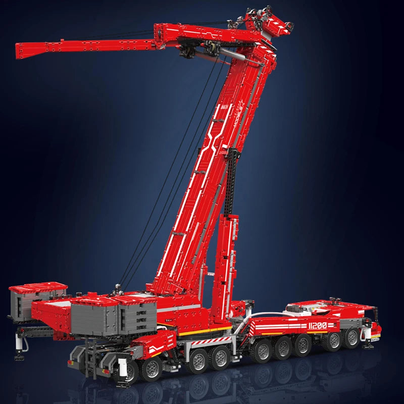 Mould King 17007 17008 Technical Car Toys Motorized LTM 11200 Crane Building Block Assembly Truck Brick Set Kids Christmas Gift