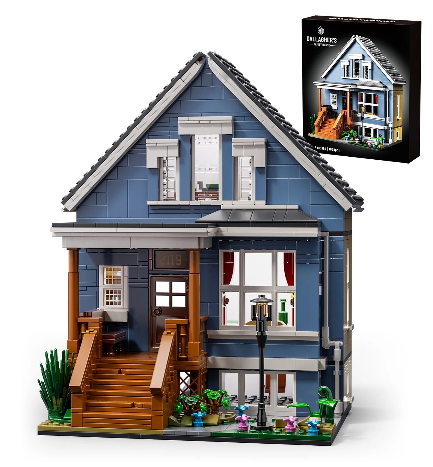 Shameless Gallagher House Building Bricks Family Blocks Toys Gift for Fans and Adults (1058 PCS)