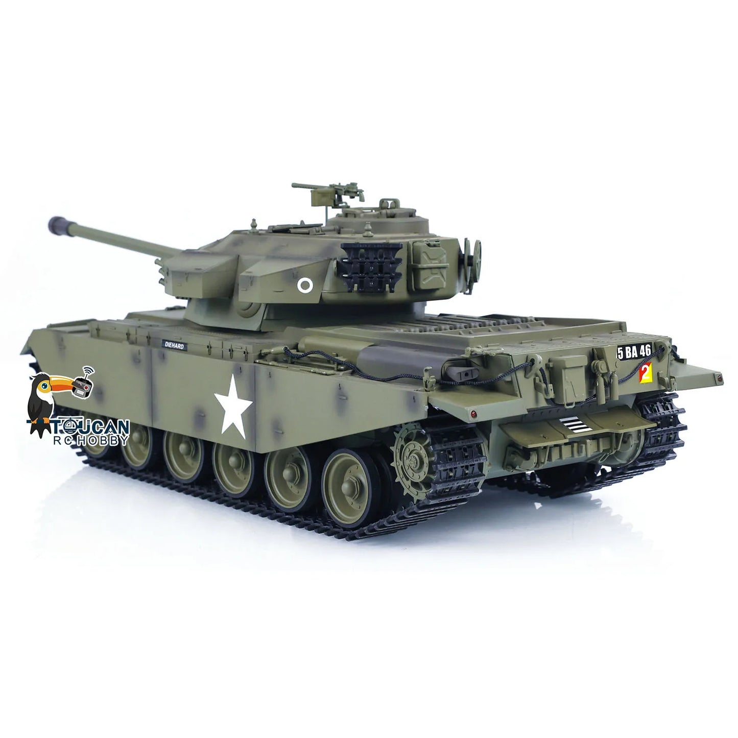 US Stock Tongde 1/16 Scale RC Tank Infrared Battle Centurion MK5 Electric Tanks Combat System Smoke BB Unit Light Sound Model