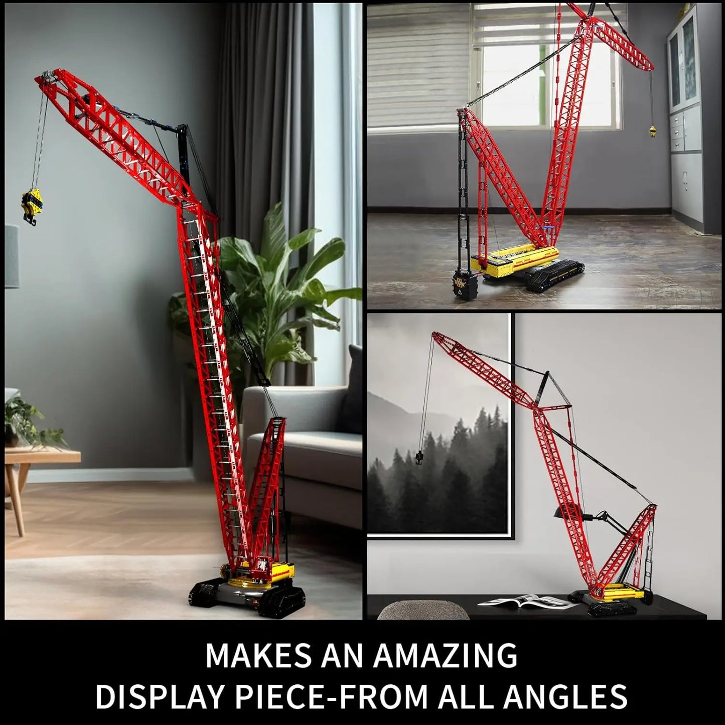 MOULD KING 17015 Technology Liebherr LR13000 Crawler Crane Building Blocks Toy Set Men's Birthday Gift