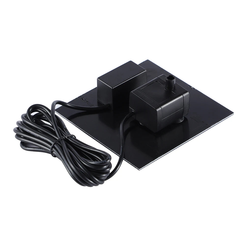 1.5W Solar Fountain with Panel Water Pump with 6 Nozzles Solar Panel Kit Water Pump Energy Saving for Outdoor Fish Tank Aquarium