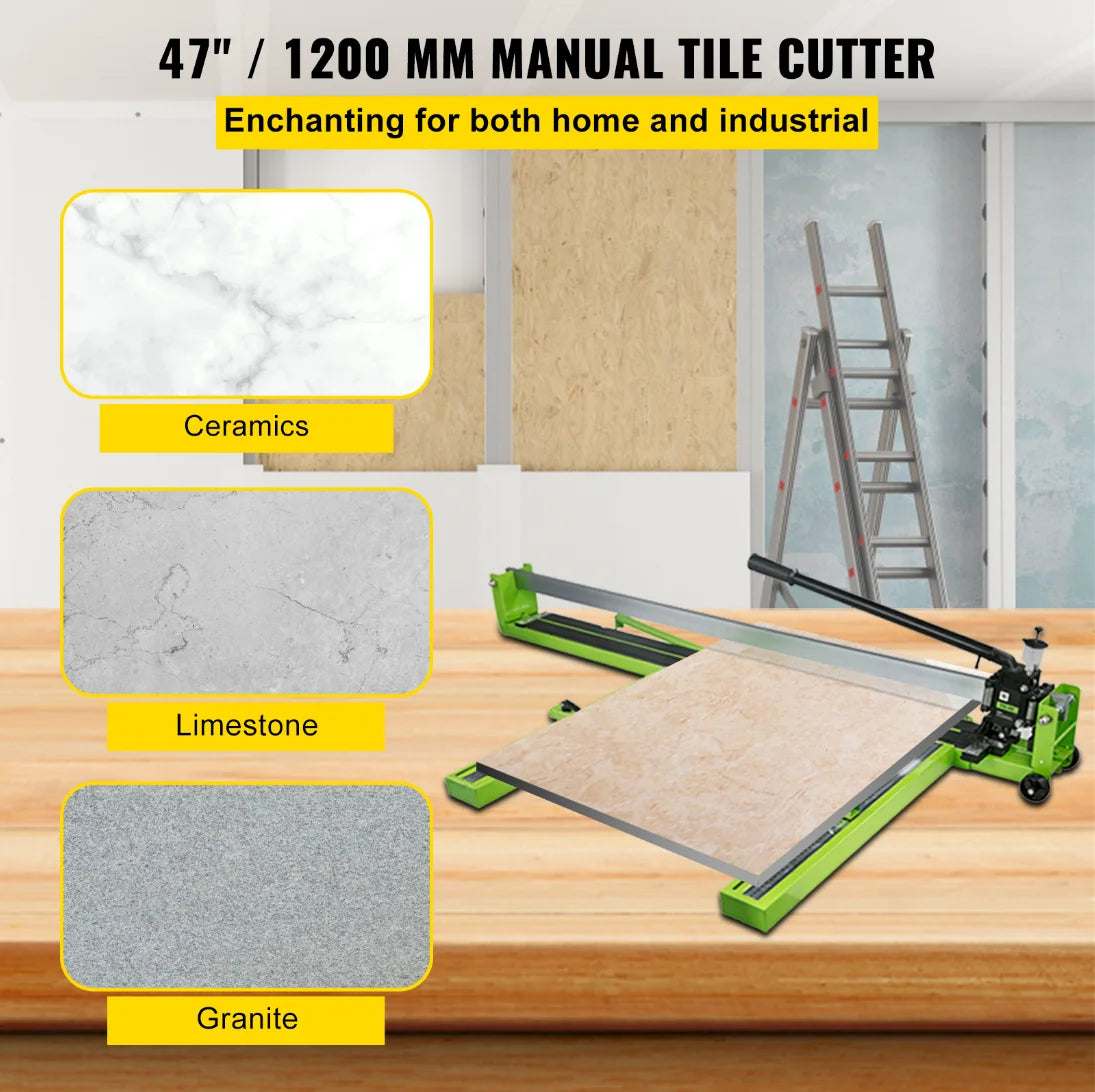 SucceBuy Manual Tile Cutter Infrared Laser Positioning Floor Cutter Knife Professional Hand Tool for Cutting Porcelain Ceramic