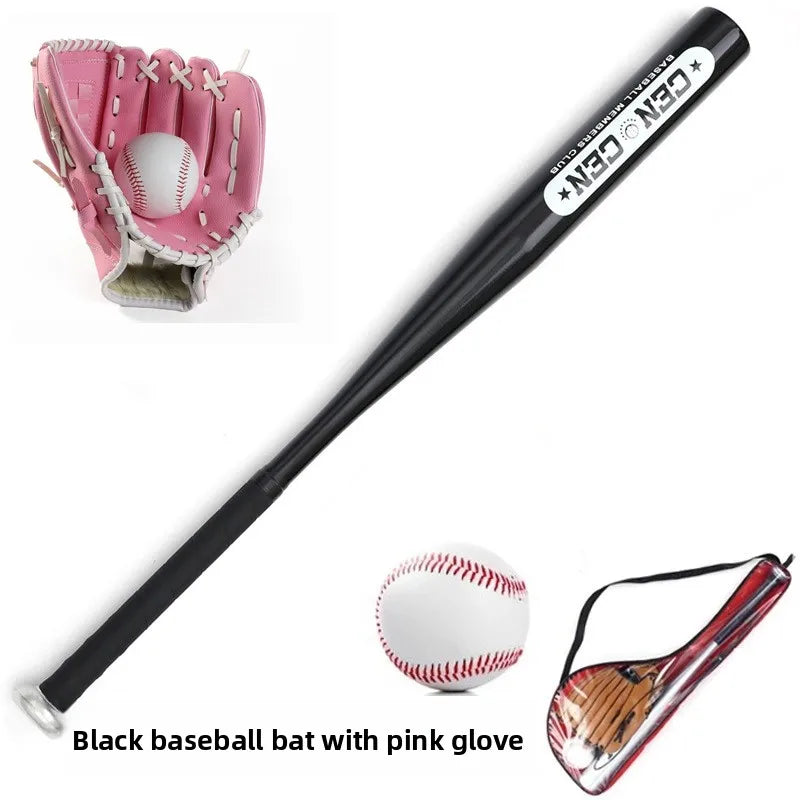 Beginner Children's Baseball Equipment Set Leather Glove Youth Bapa Aluminum Alloy Basswood Oak Training Baseball Bat