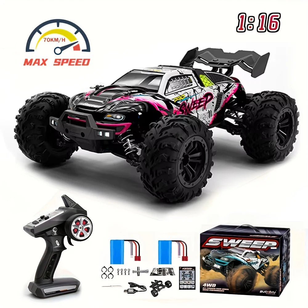 1/16 RC Car 4x4 Remote Control Cart 16101PRO/16102PRO Brushless 70KM/H 2.4G Electric High Speed Off-Road Drift Toys for Children