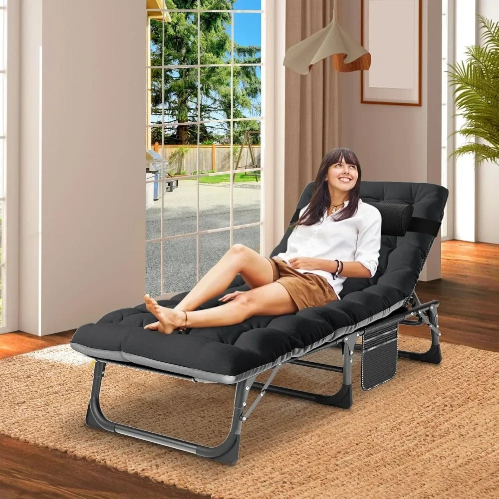 Folding Bed with Mattress, Cot Size Foldable Guest Beds, Hideaway Cot for Adults, Portable Fold up Bed with Adjustable Positions