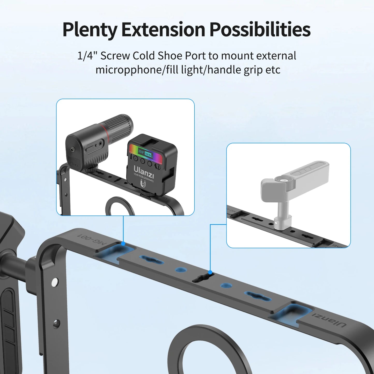 Ulanzi MG001 Filmmaker Cage For IPhone Dual Handles Rig