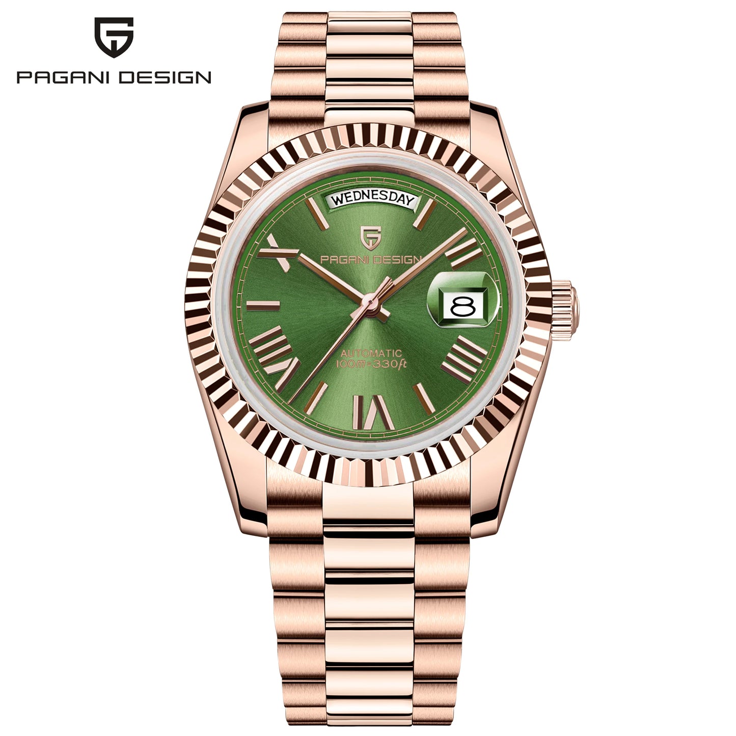 PAGANI DESIGN DD36 Gold Green V2 Men's Mechanical Watches Luxury Automatic Watch For Men 2024 New AR Sapphire glass Wrist watch