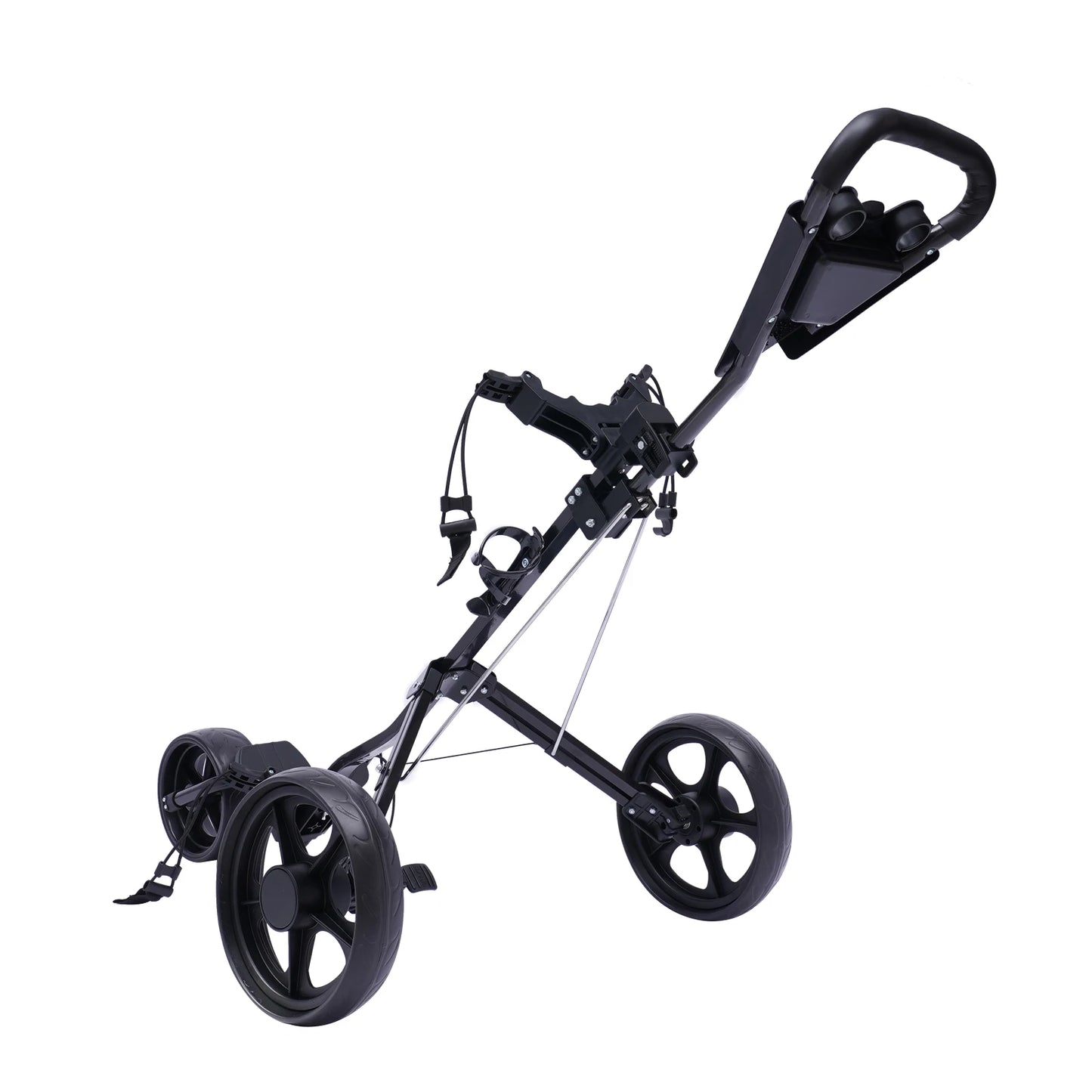 3-wheel Foldable Golf Push Cart Golf Cart Frame Folfing Troller