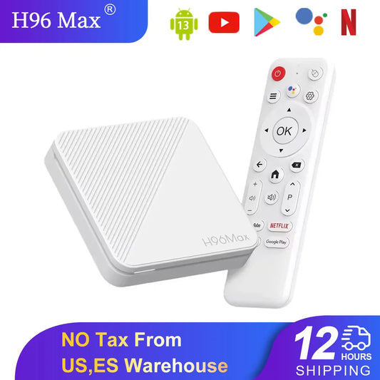 H96 Max H313 Smart TV Box Android 14 4K WiFi 6 Bluetooth 5