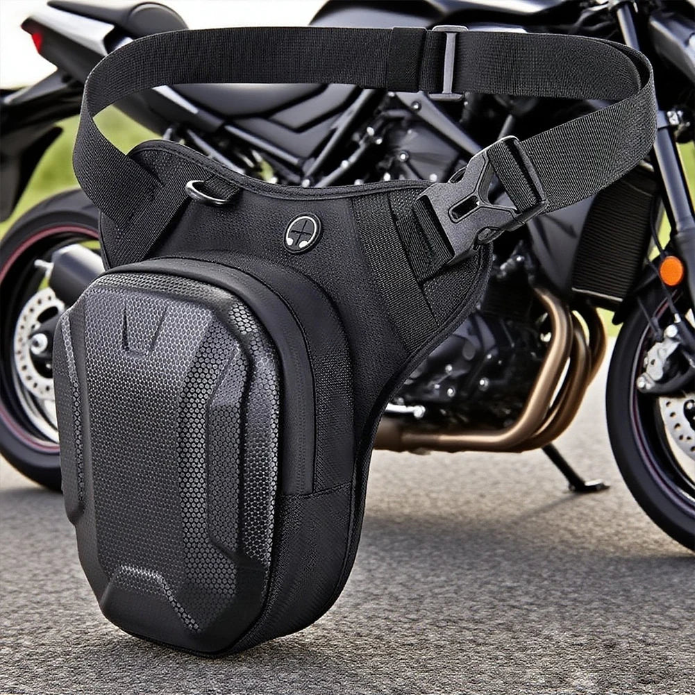 EVA Hard Shell Leg Bag Motorcycle Waist Bag Hip Bum Pack Leg Side Bag Waterproof Motorcycle Bag Backpack Outdoor Riding Cycling